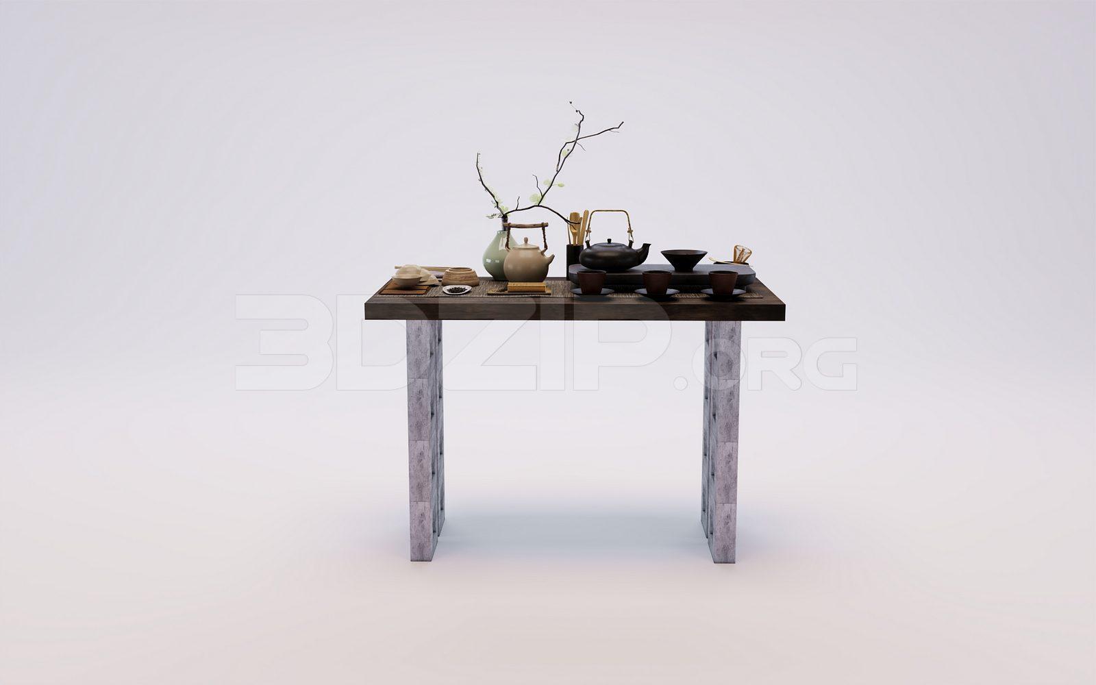 Tea Table — preview 1 (3dzip)