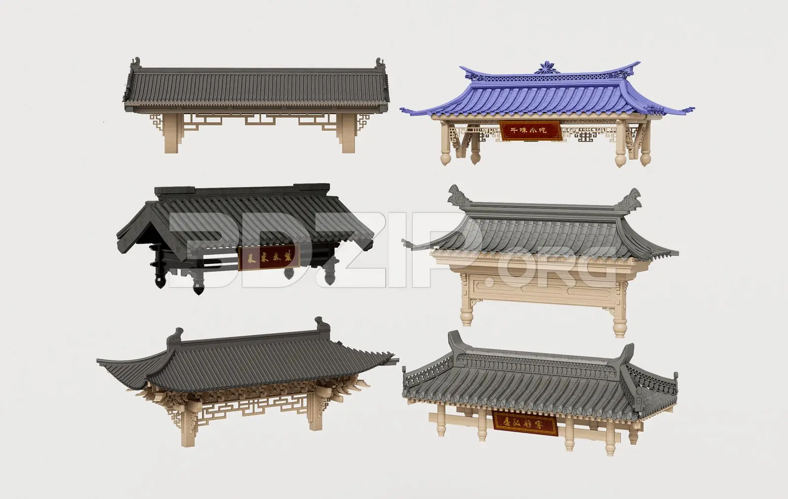 Traditional Asian Roof Collection