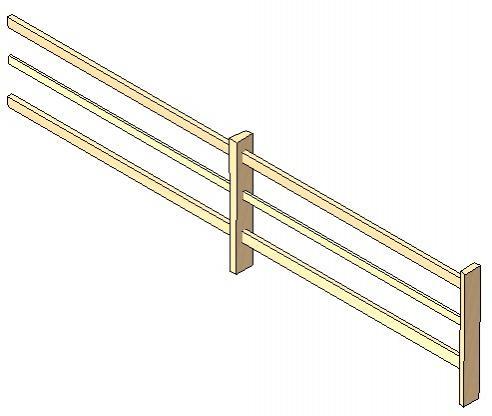 Rustic Split Rail Fencing