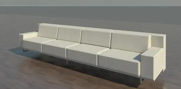 Large 4-seater sofa