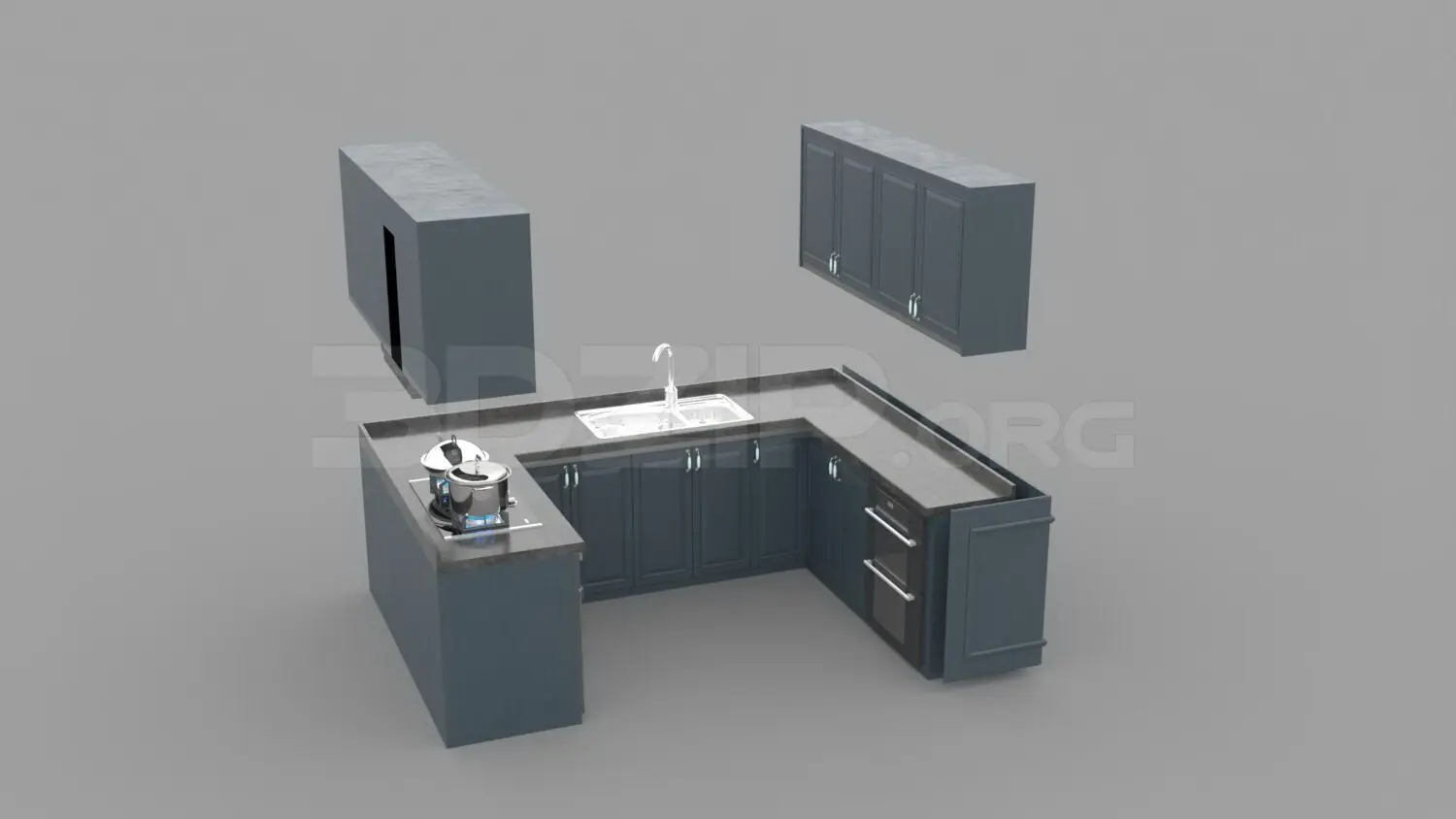 Kitchen — preview 1, by Huy Hieu Lee (3dzip, CC0)