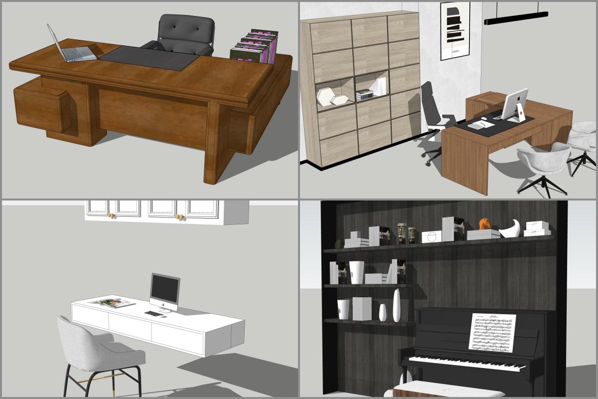 Combo Study Modern Desk