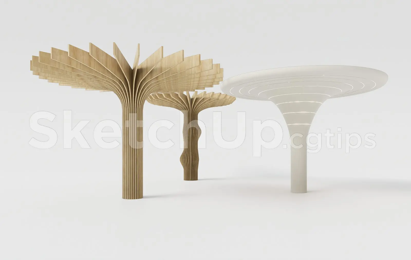 Modern Luxury Interior Lighting Columns
