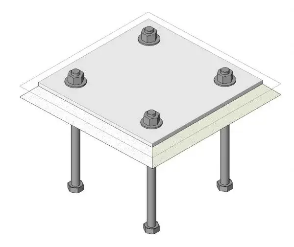 Base Plate Connection - Double Row