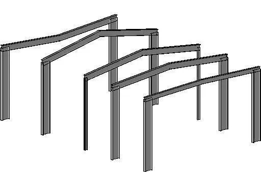 Steel construction frame — preview 1, by hamseb (RevitCity, CC0)