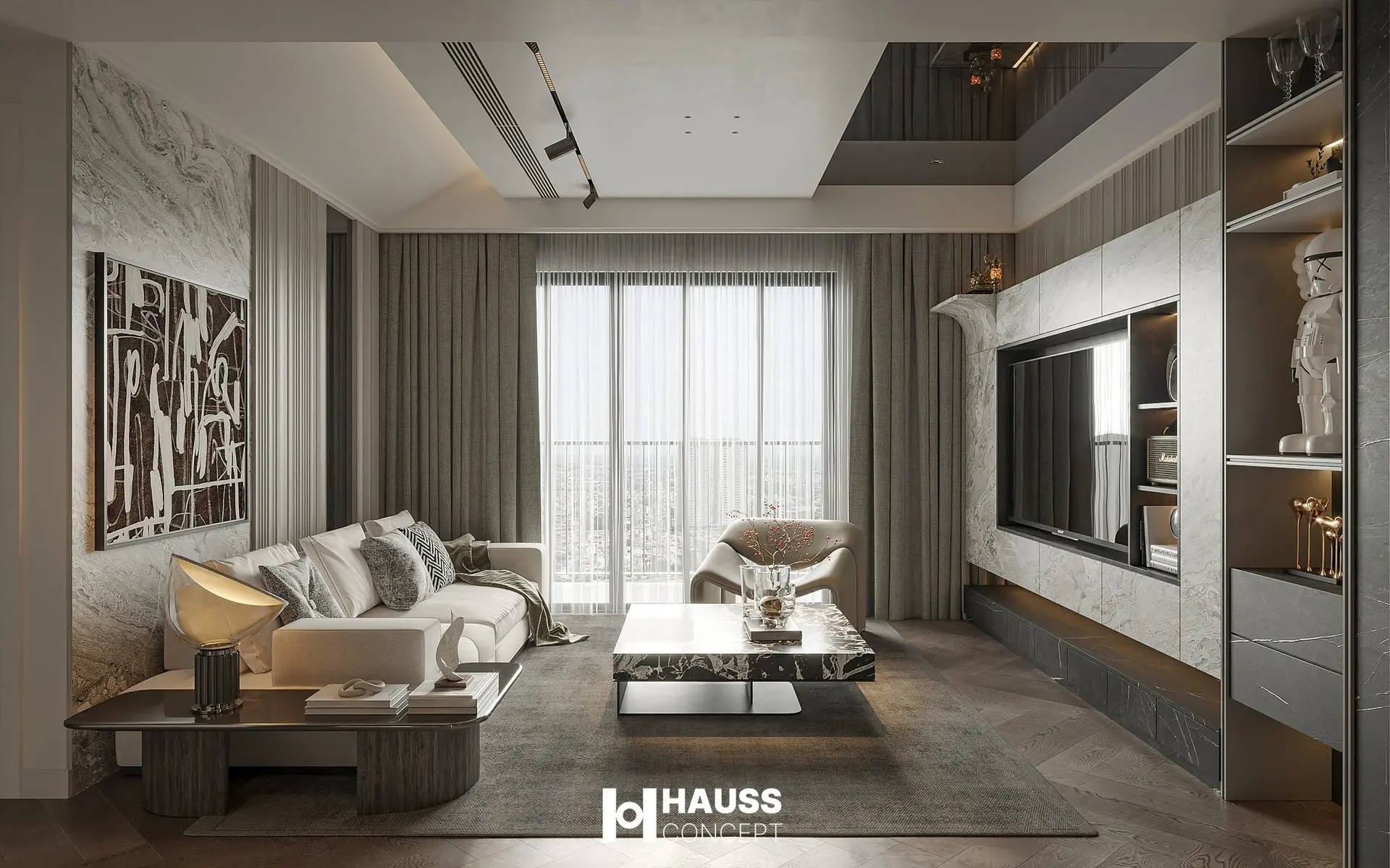 Living Room – Kitchen Interior