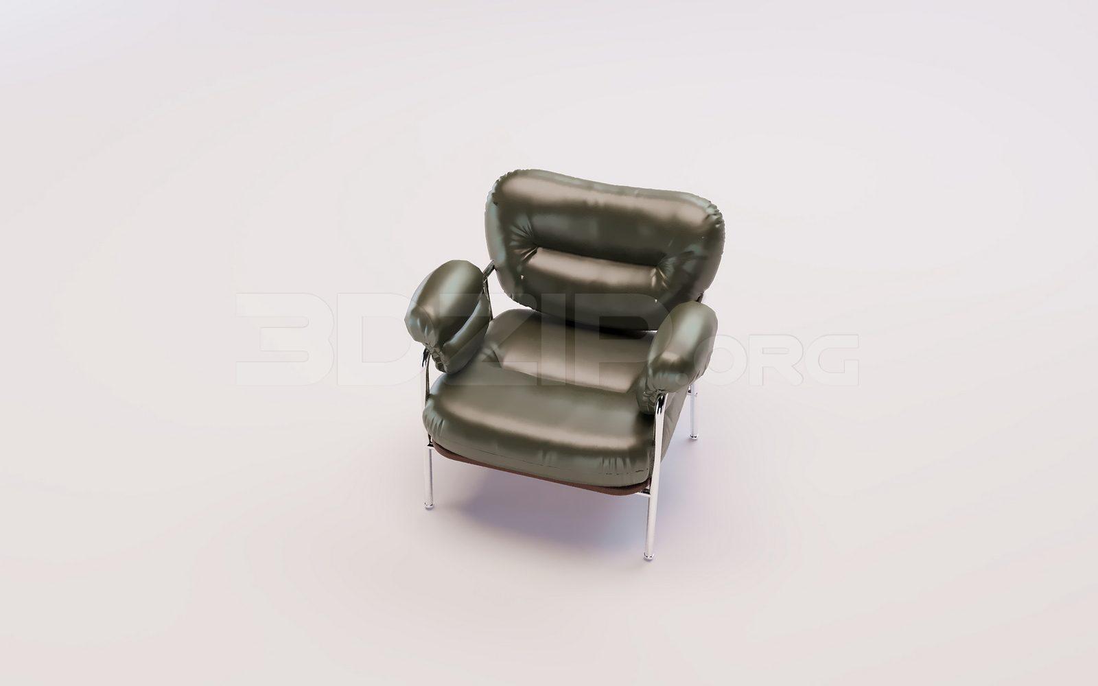 Armchair 3D Model for Interior Projects