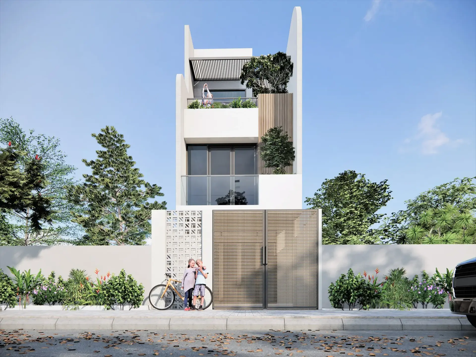 Exterior House Scene