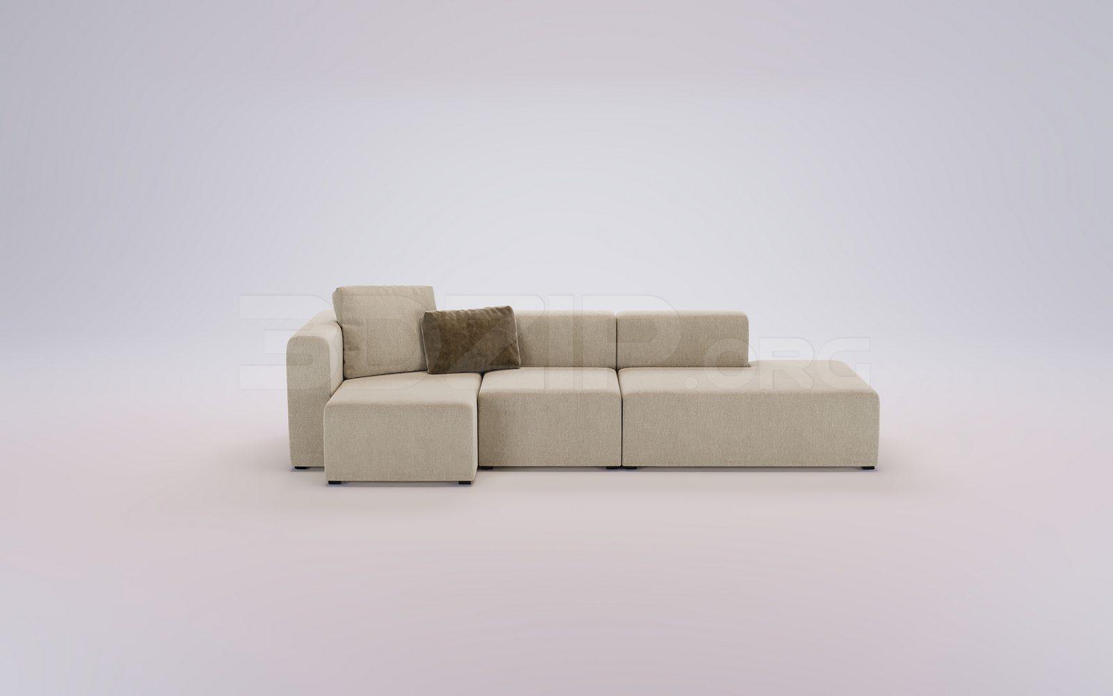 Sofa 3D Model for Interior Projects — preview 1 (3dzip)