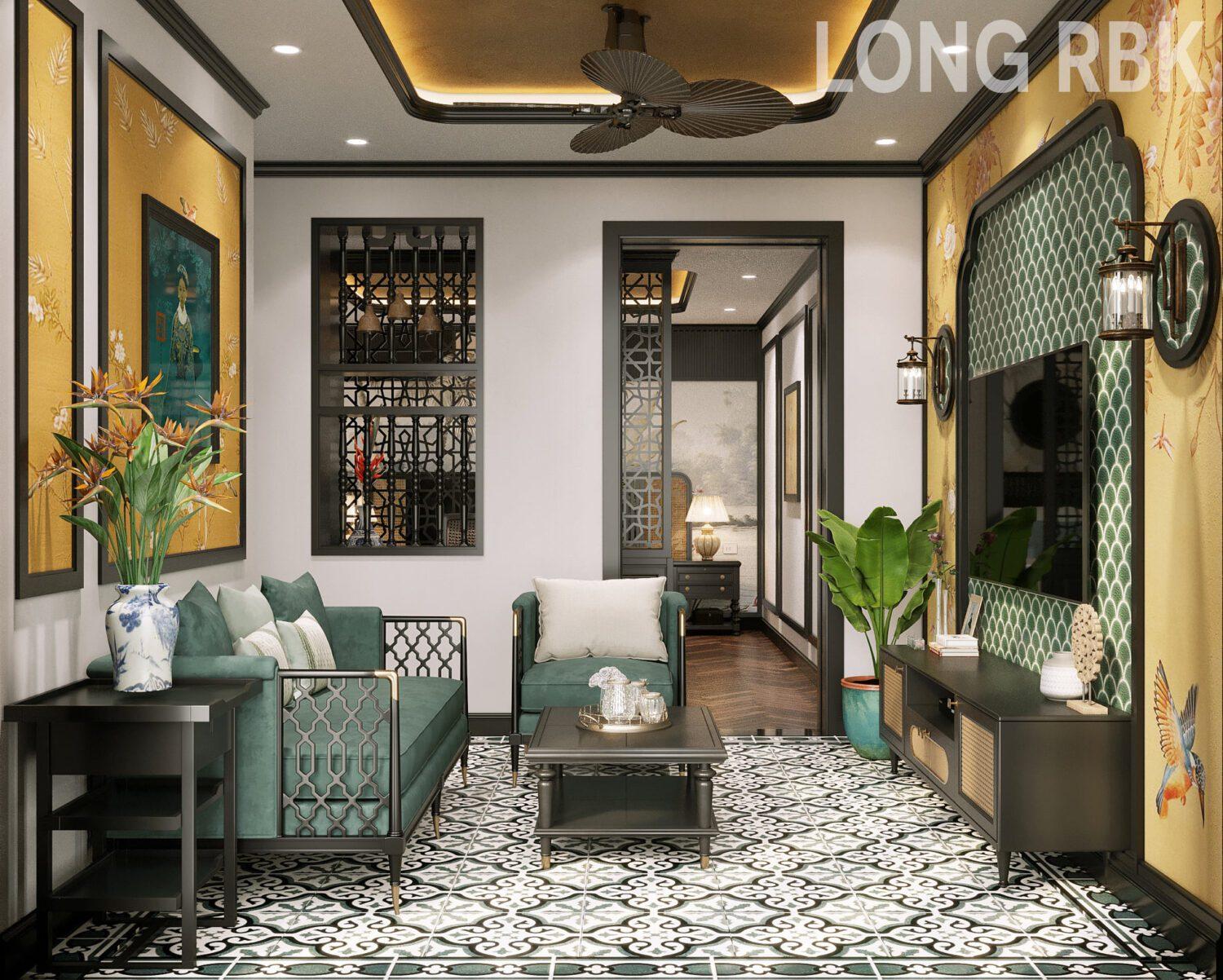 Interior Indochine Scene