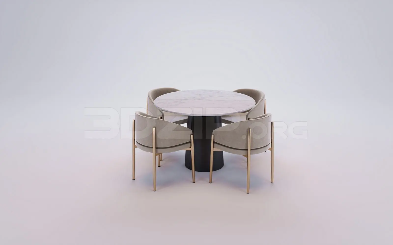 Dining Table And Chair — preview 1 (3dzip)