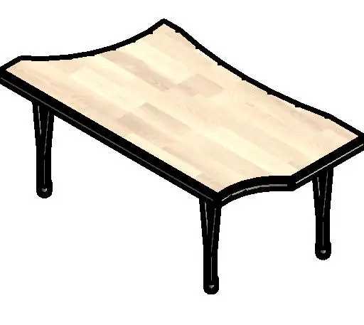 Coffee table curvy