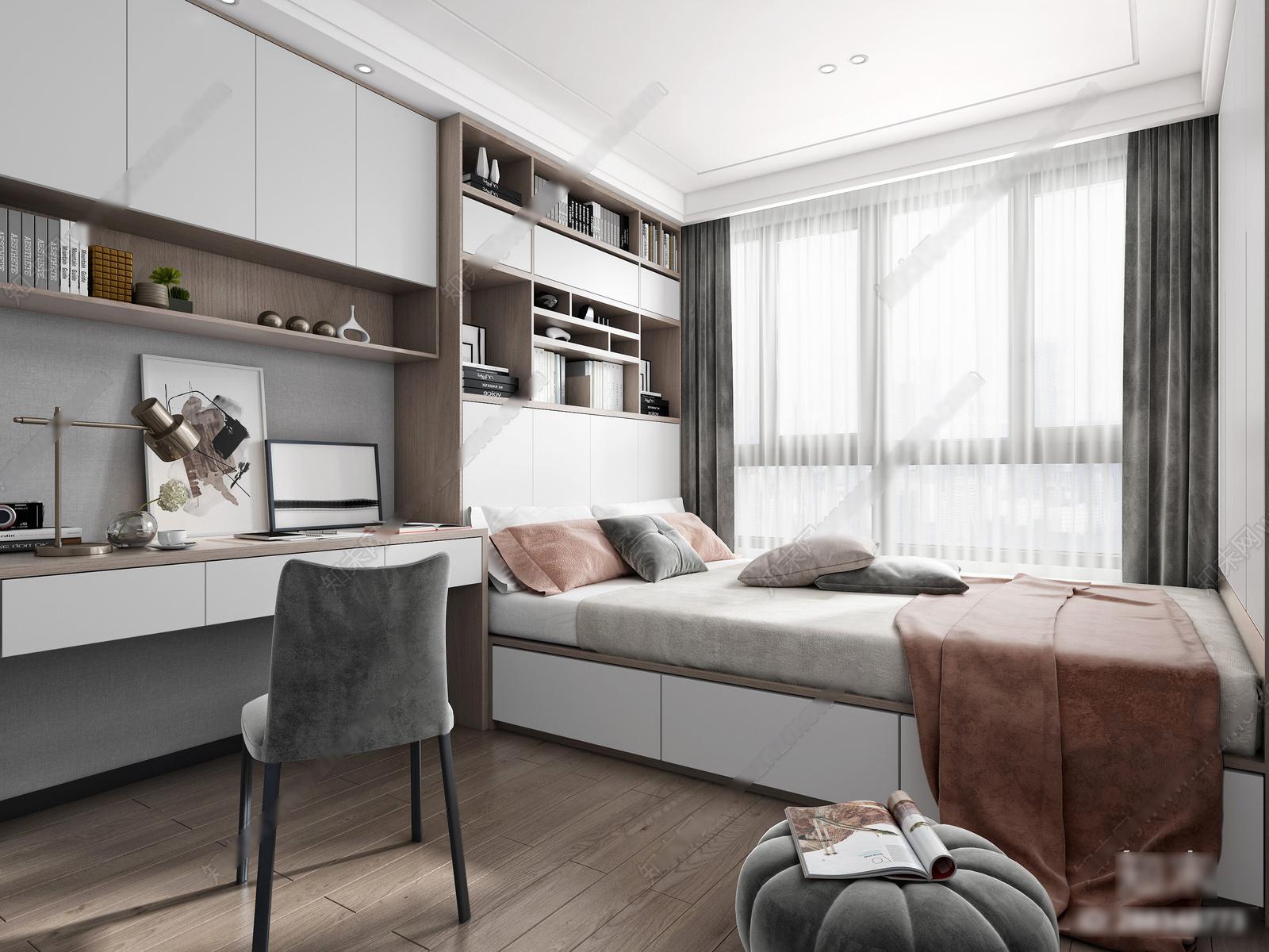 Interior Bedroom Scene