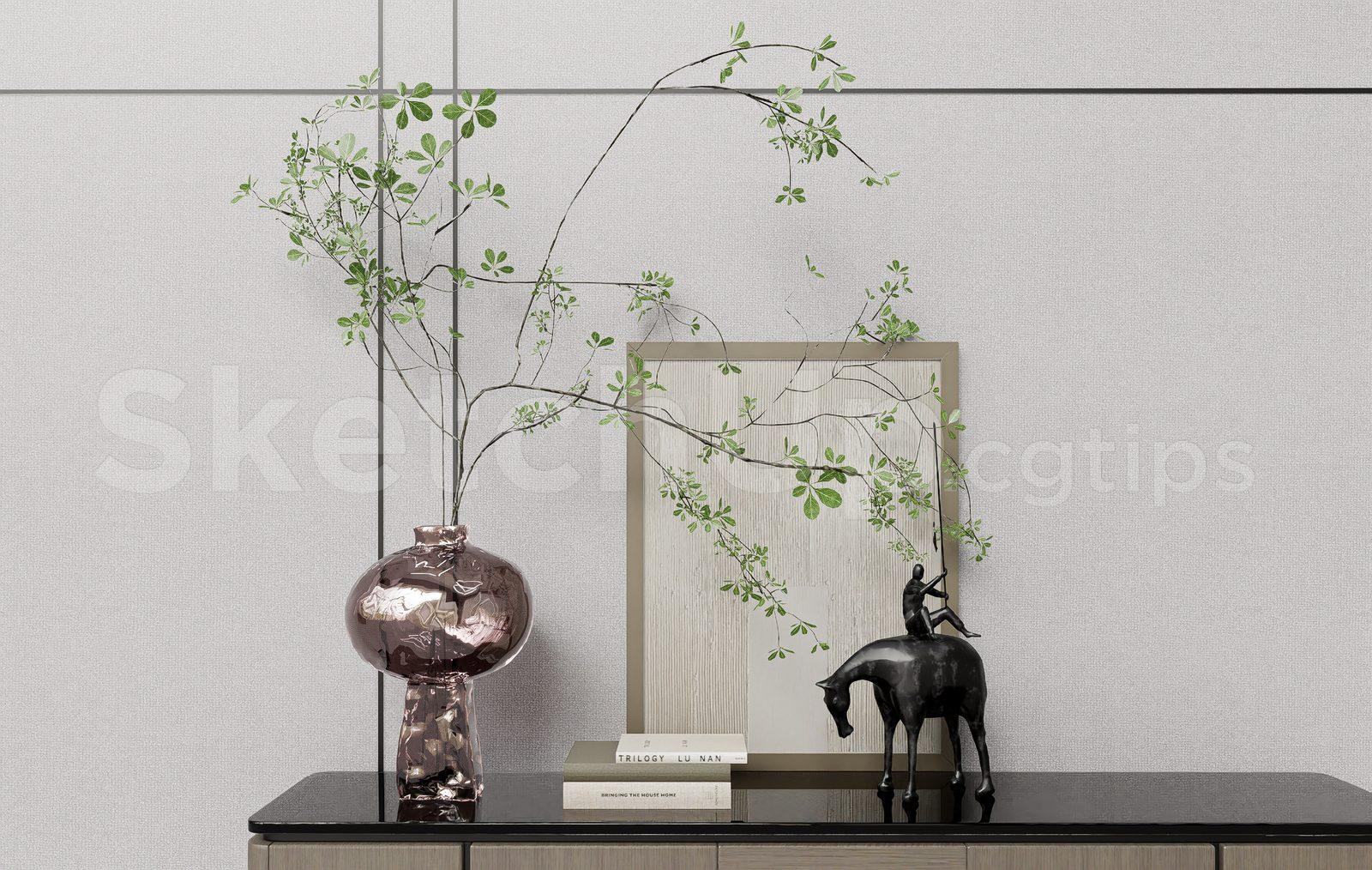 Modern Minimalist Interior Decor Scene