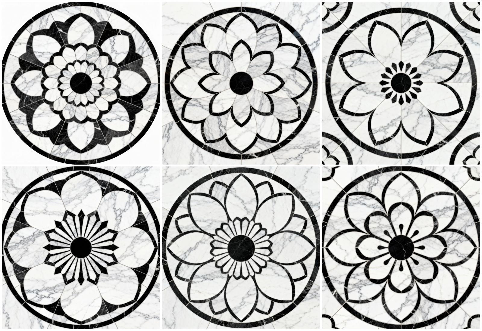 Ceramic Tile Black White Gray Kitchen Backsplash Tile