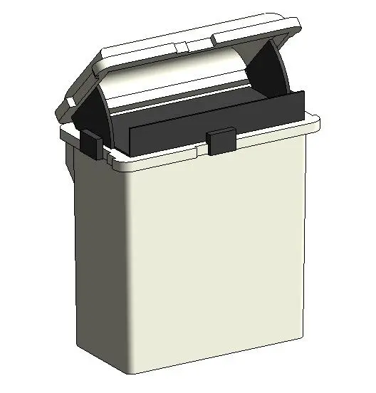 11 Disposal Sharps Hinged Tray