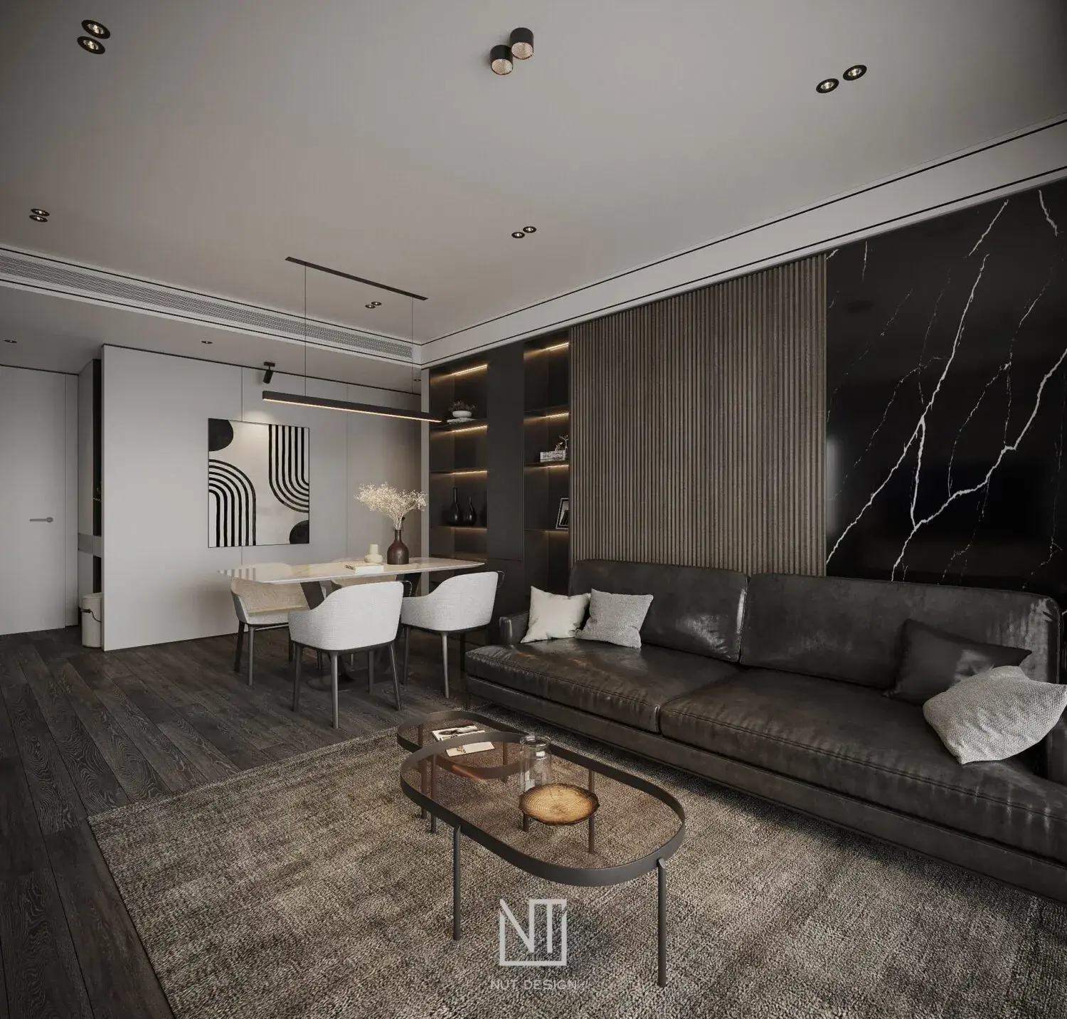 Living Room – Kitchen Interior