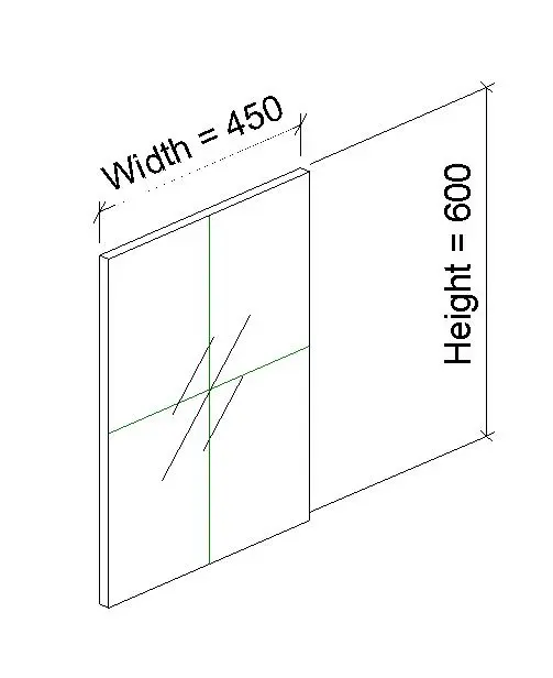 Wall Based Parametric Mirror — preview 1, by Tiffany Tan (RevitCity, CC0)