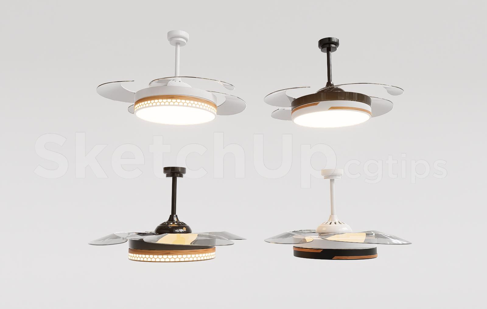 Invisible Blade Ceiling Fan & LED Light Collection