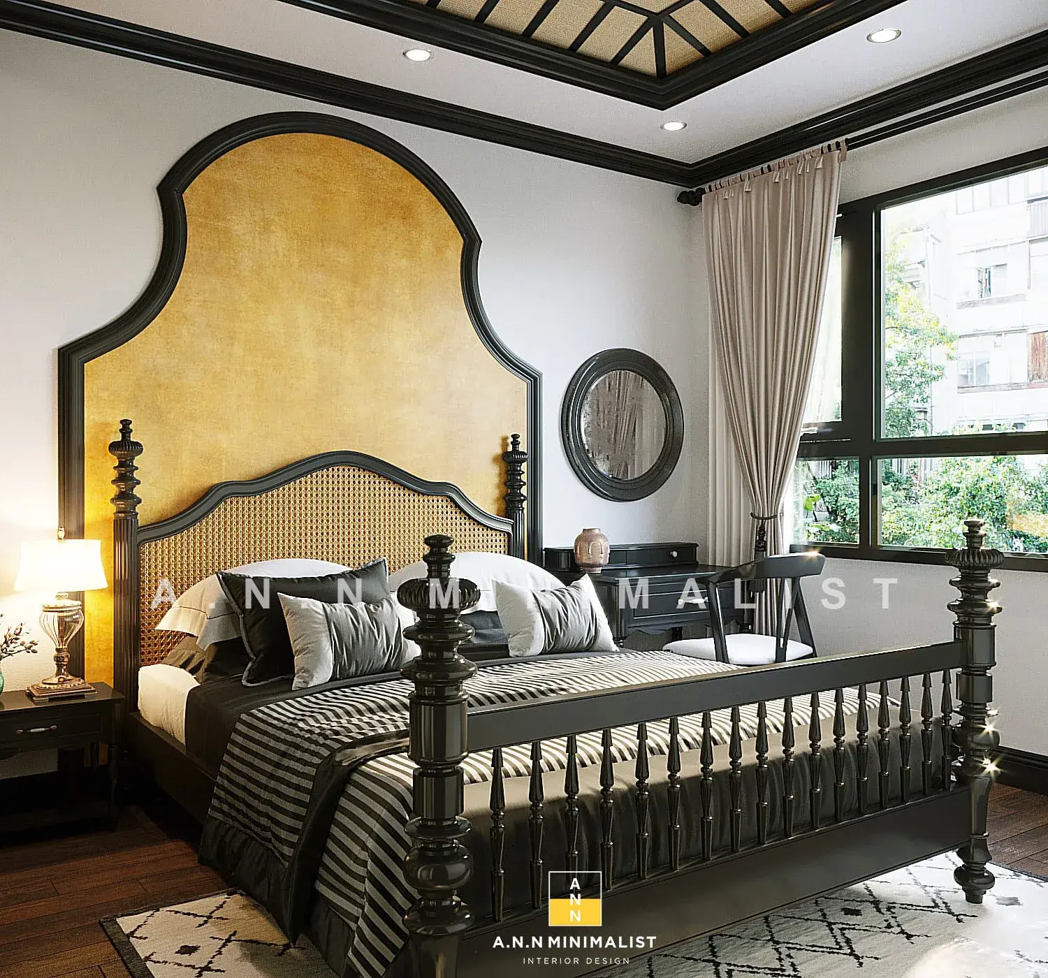 Interior Indochine Bedroom