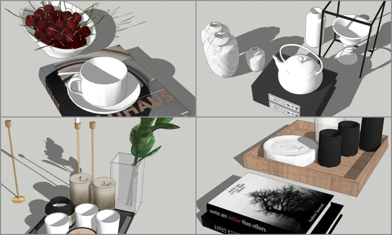 Combo Decor on Tea Coffee Table