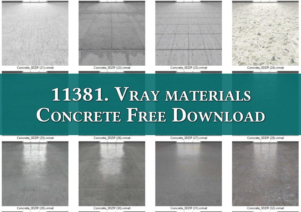 Vray materials Concrete