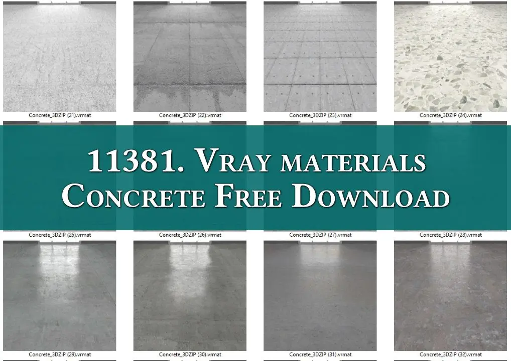Vray materials Concrete