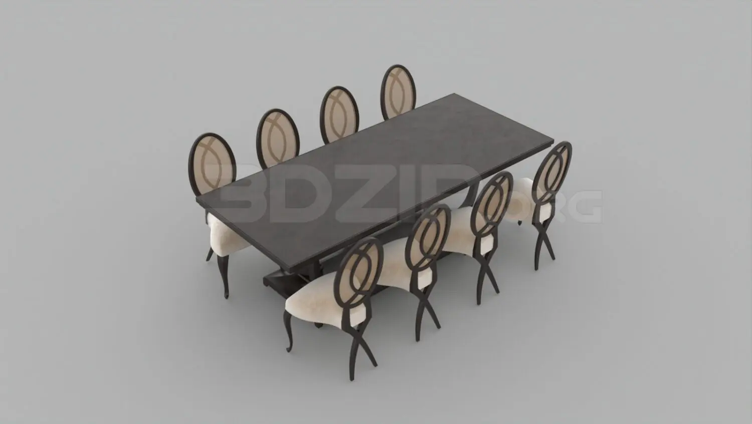 Dining Table And Chair — preview 1 (3dzip, CC0)