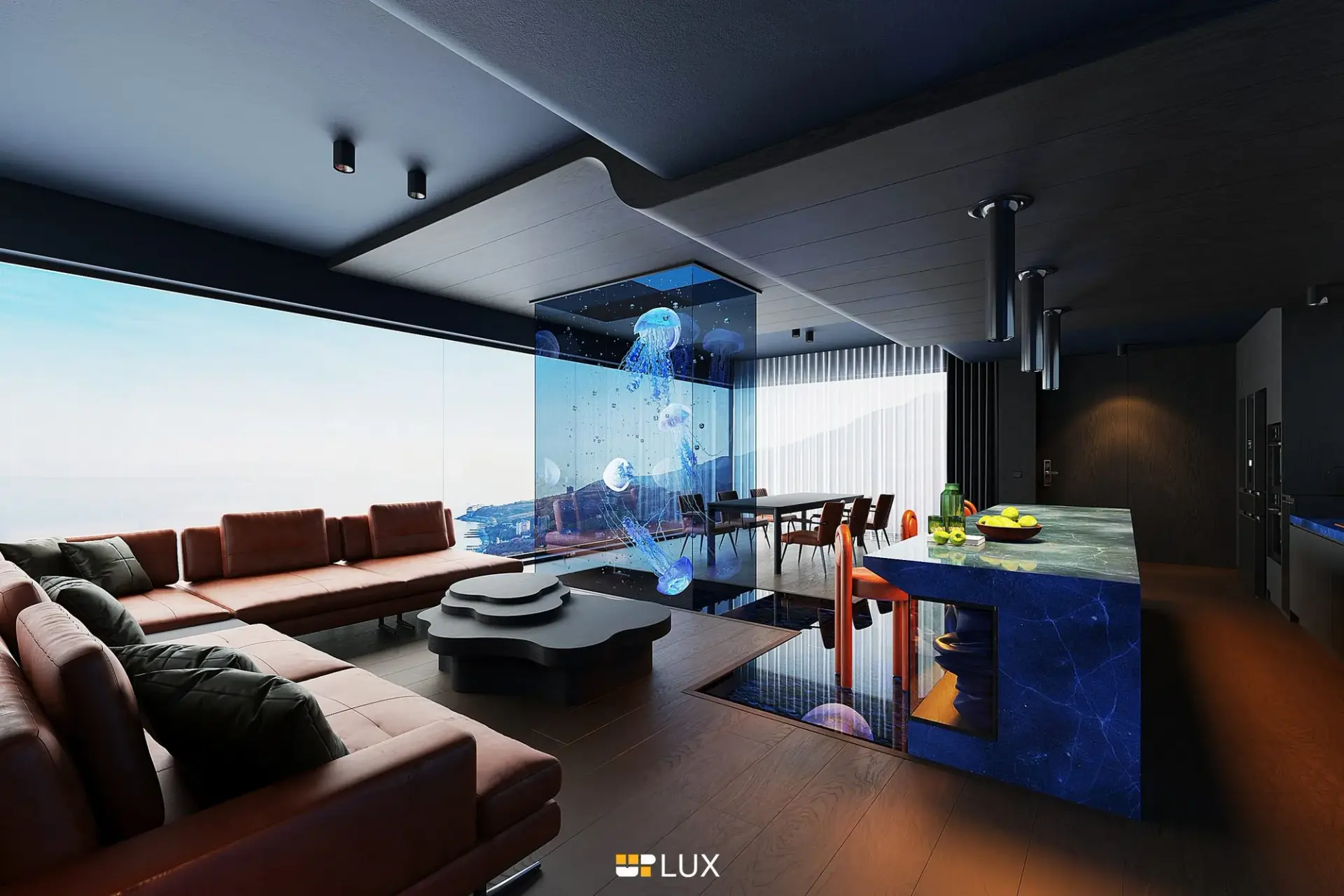Living Room – Kitchen Interior
