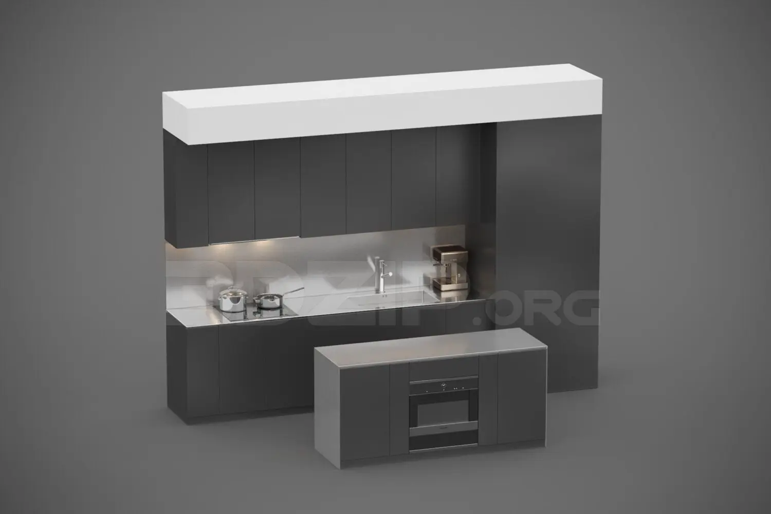 Kitchen — preview 1, by Minh Khiem (3dzip)