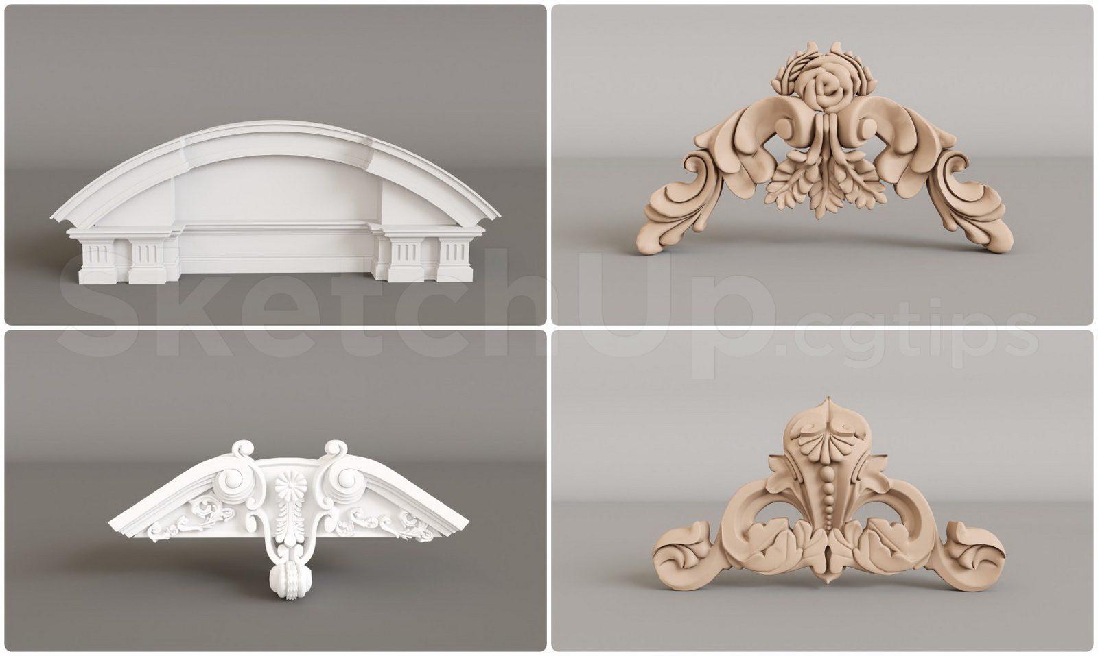 Neoclassical Roof Cap