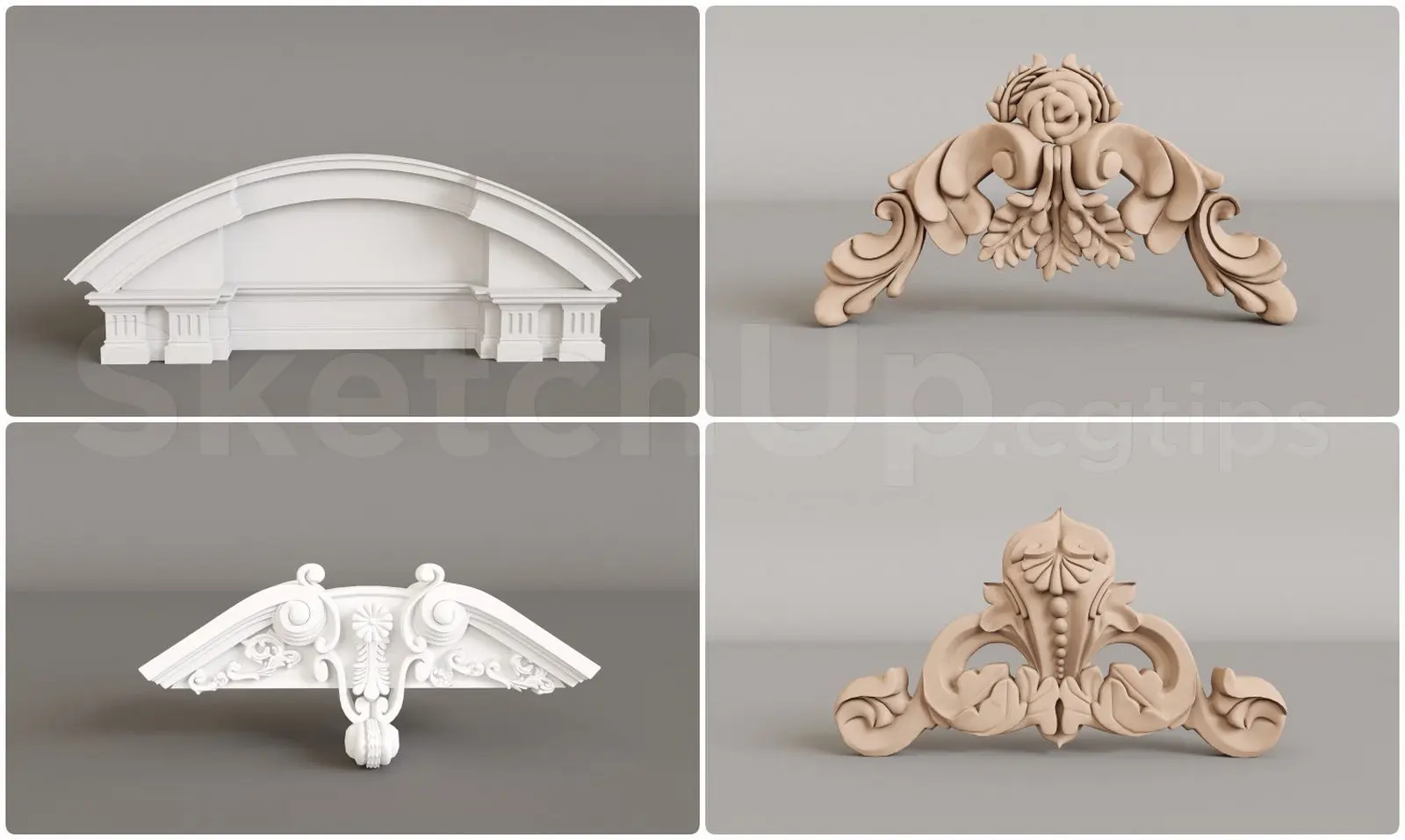 Neoclassical Roof Cap