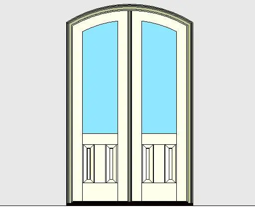 Kolbe Ultra Series Segment Head Inswing Door 2-Wide 2-Panel Standard Sill Units