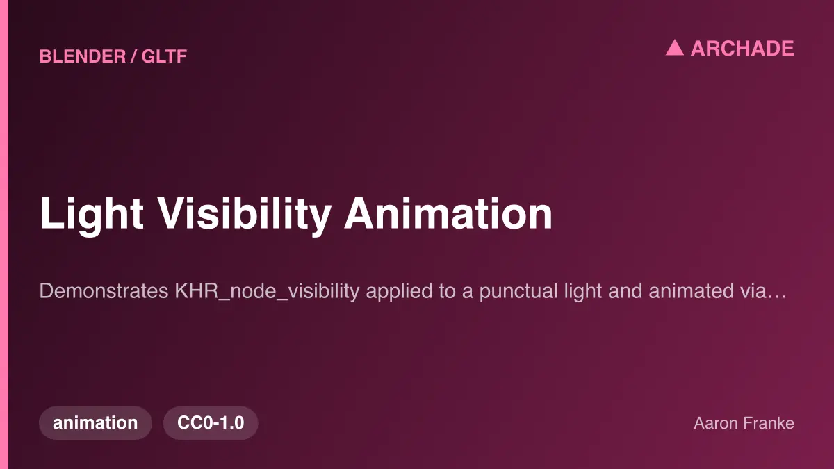 Light Visibility Animation