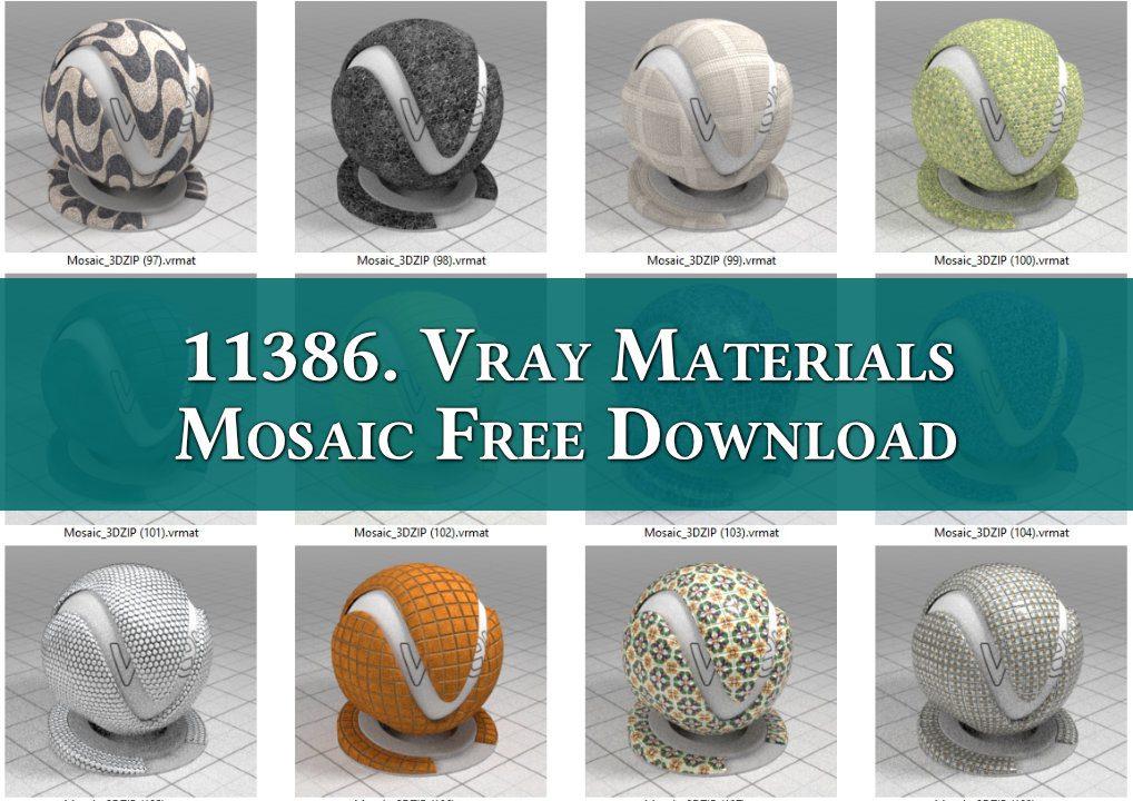 Vray Materials Mosaic