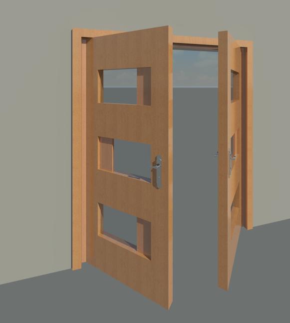 Modern Double Door