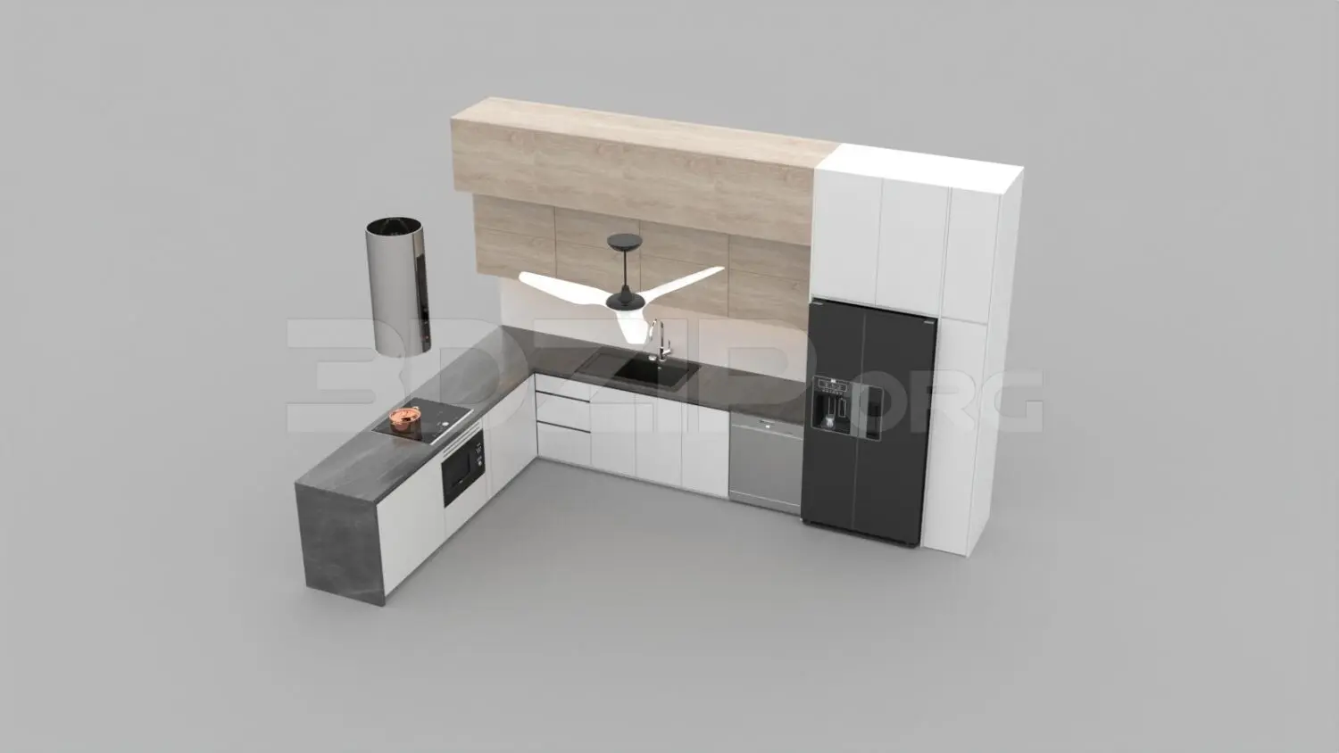 Kitchen — preview 1, by Mai Long (3dzip, CC0)
