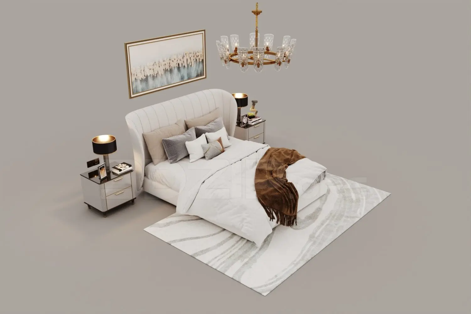 Bed — preview 1, by Le Anh Tuan (3dzip, CC0)