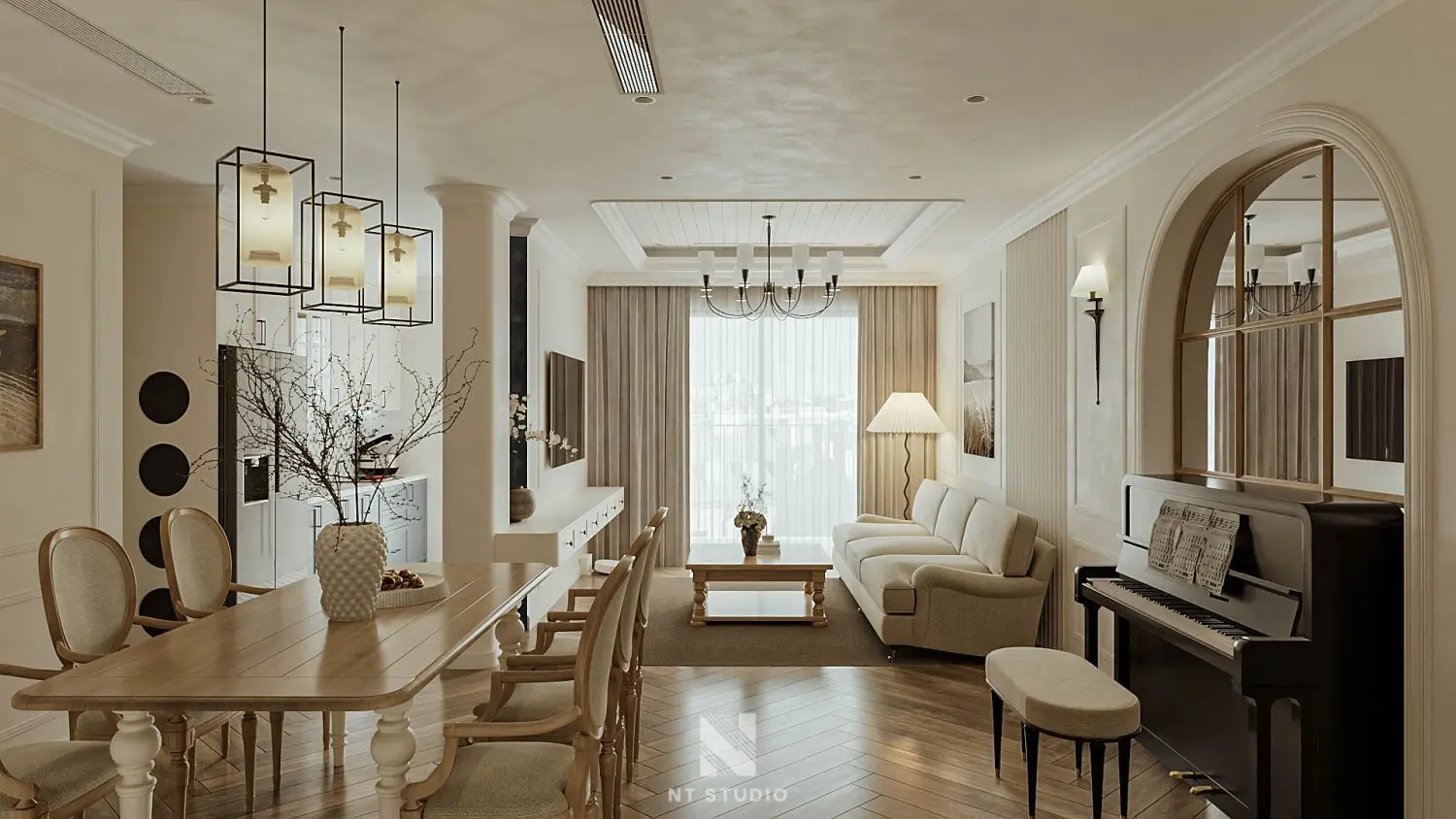 Living Room – Kitchen Interior