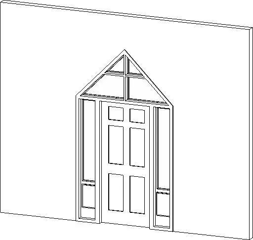Chapel door with Sidelights