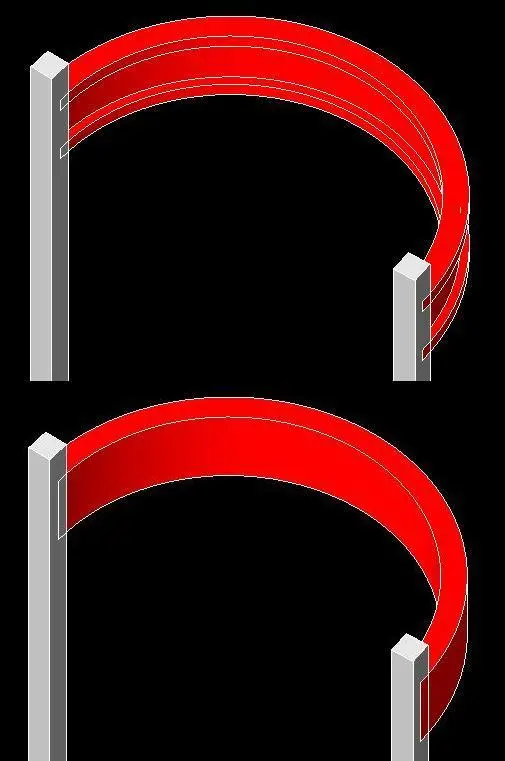 Arched beam