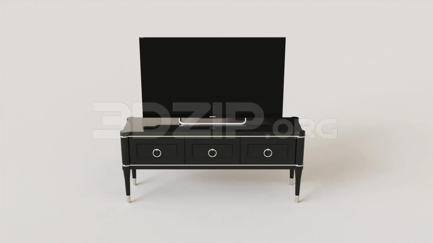 TV Cabinet — preview 1 (3dzip, CC0)