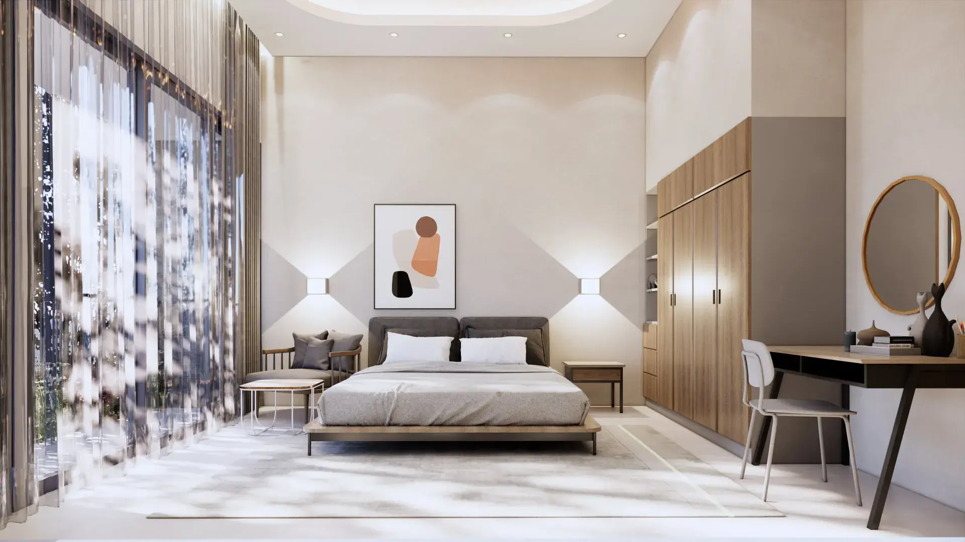 Interior Bedroom Scene