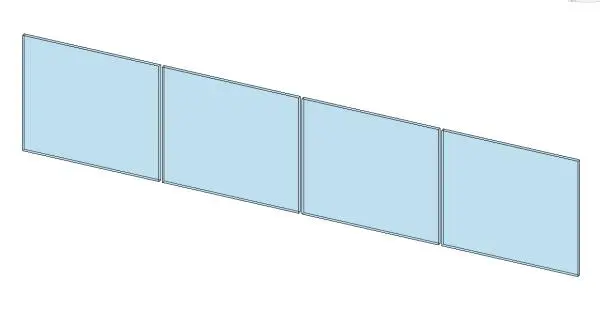 Multi Panel Railing — preview 1, by smh (RevitCity, CC0)