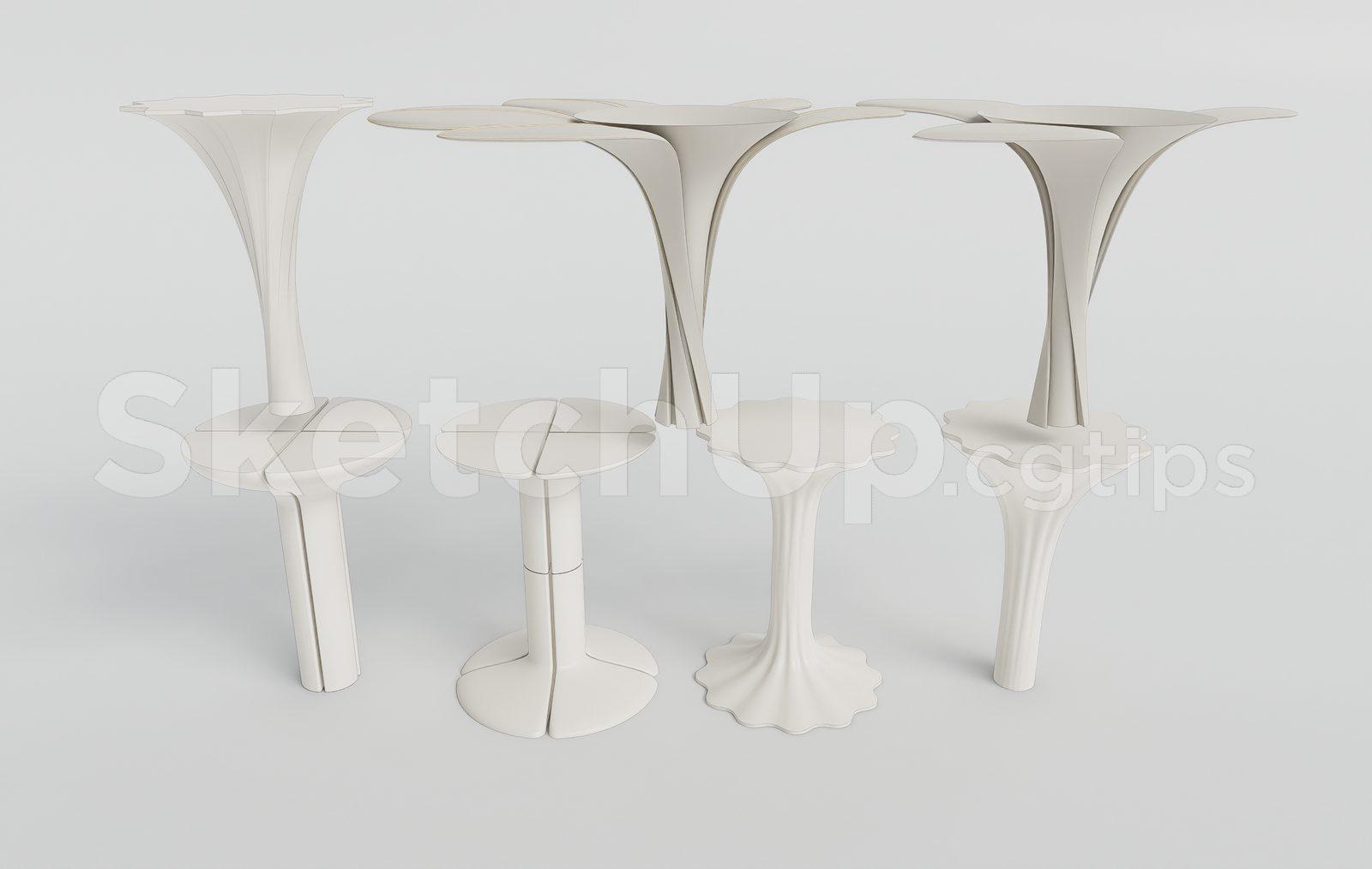 Modern Luxury Interior Lighting Columns