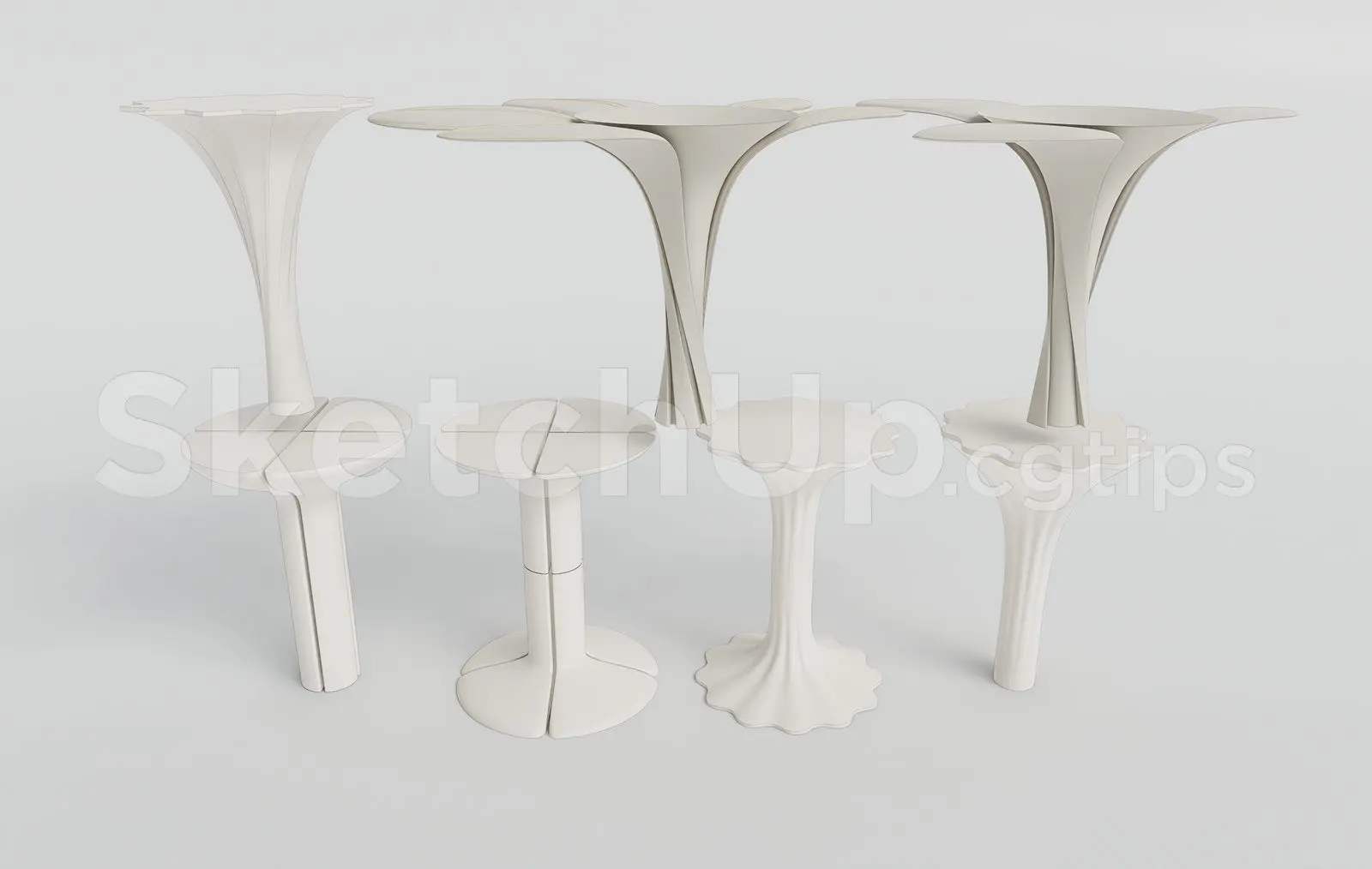 Modern Luxury Interior Lighting Columns — preview 1 (cgtips)