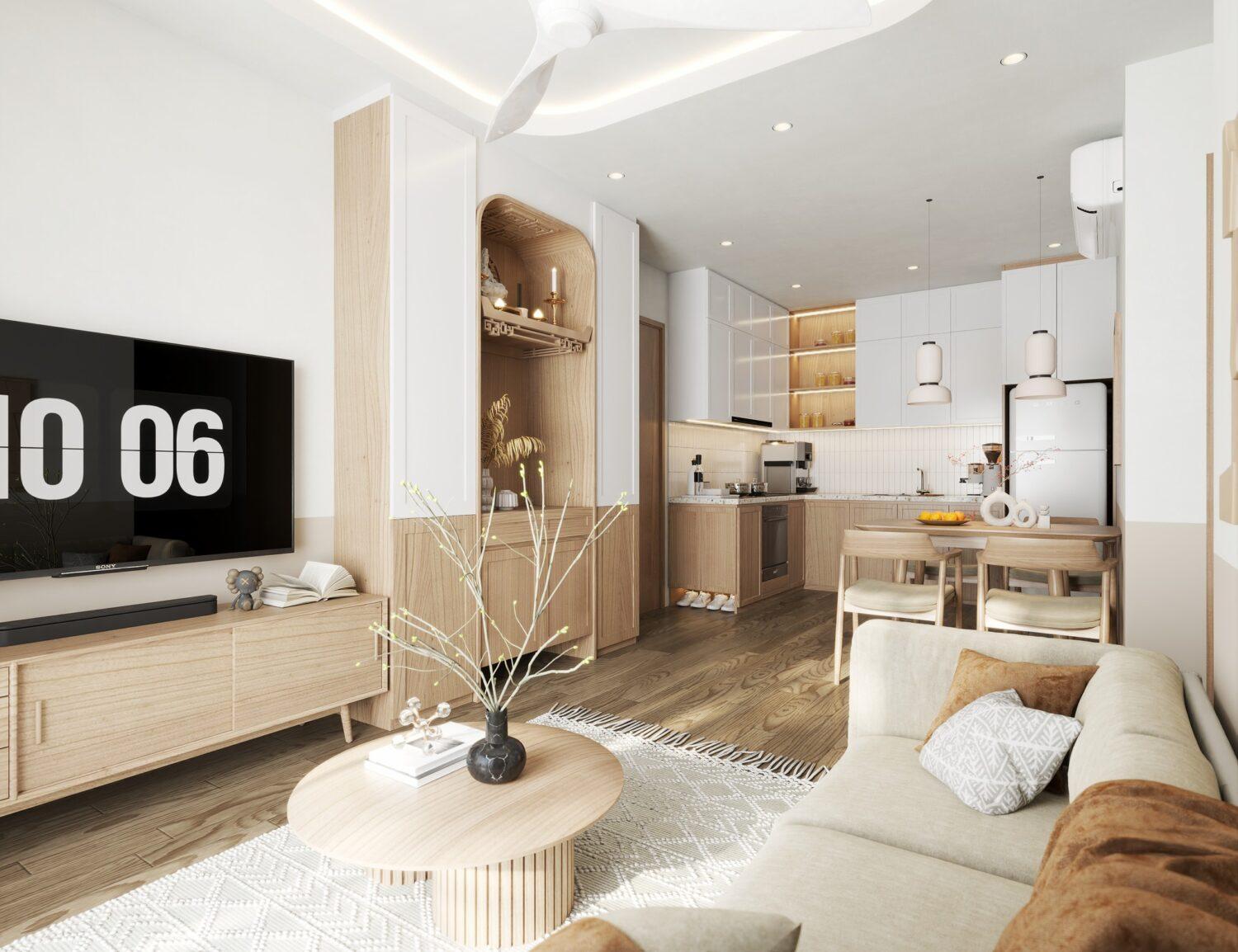 Living Room – Kitchen Interior