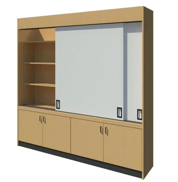 Sliding White Board 2400w x 500d 2400h - Revit 2010