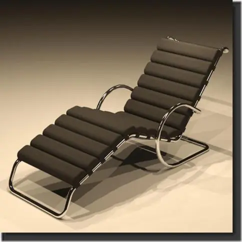 MR Chaise Lounge by Ludwig Mies van de Rohe — preview 1, by Michael Anonuevo Of LittleDetailscount (RevitCity, CC0)