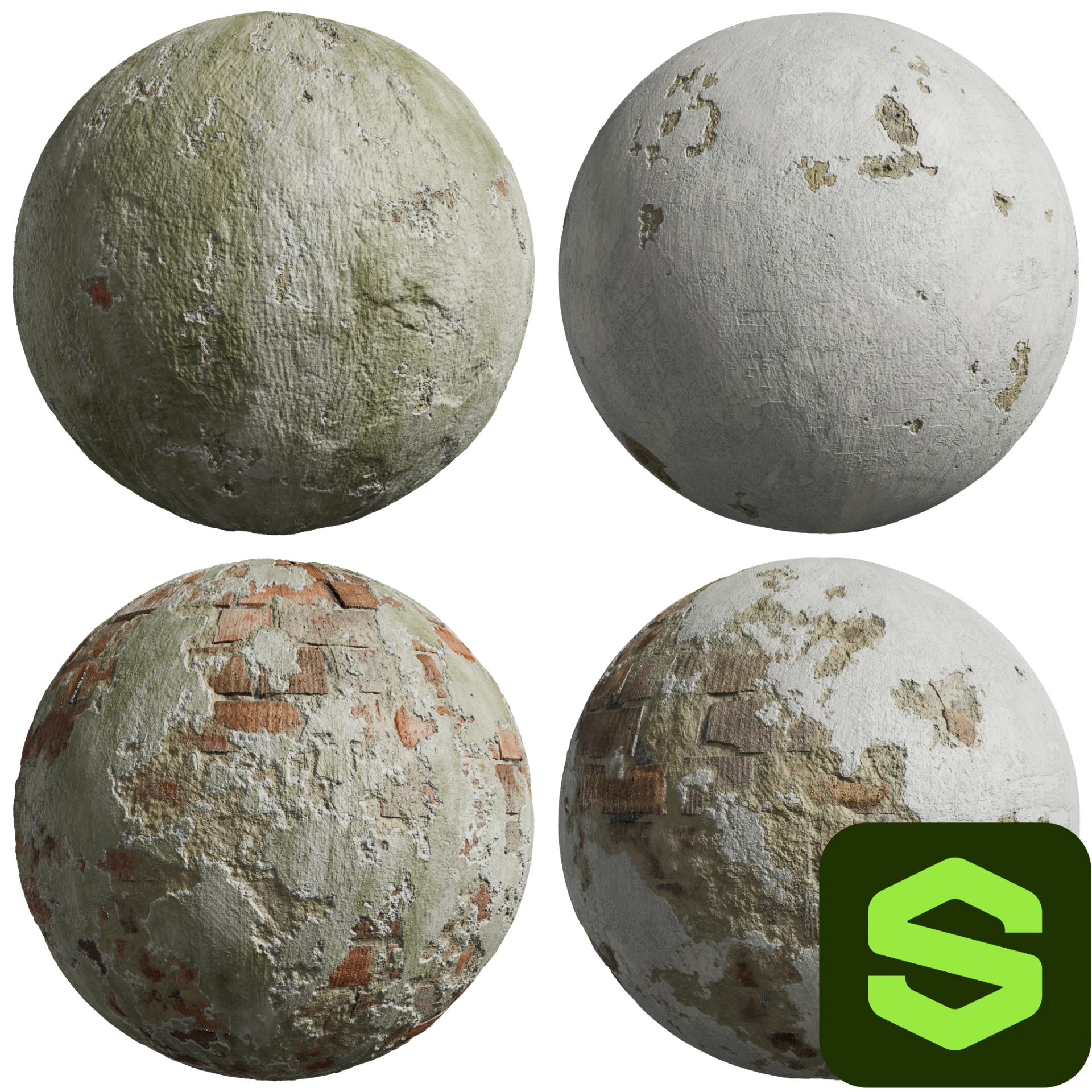 Painted Plaster Substance 002